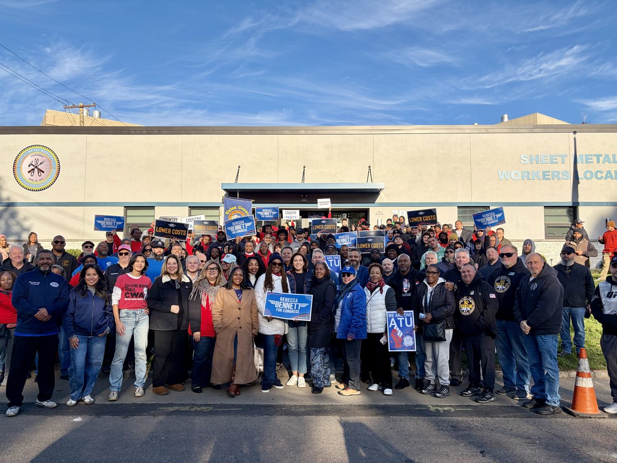 RebeccaForNJ07's tweet photo. So grateful for these amazing union members who spent their Saturday morning spreading the word about how important this election is for NJ-07. @NJAFLCIO https://t.co/QwUqBGUaCI