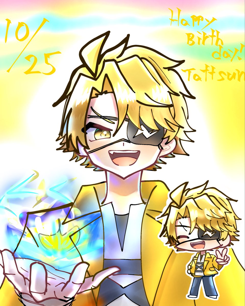 pokapokapo7's tweet photo. たっつんさんお誕生日おめでとうございます🎉
たっつんさんの面白いところ、ボケもツッコミも大好きです！！！⚡️
素敵な一年になりますように✨大好き！

#ぴちあーと　#たっつんさん生誕祭2026
#からぴち　#たっつん さん
@tattsun_Tpoint https://t.co/gqmg0LtpOH
