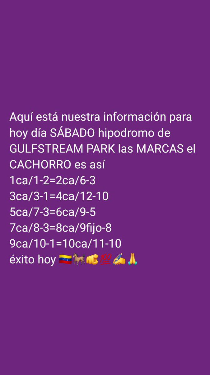 Daniellozadadl's tweet photo. SABADO 24-10-2026 MARCAS GULFSTREAM PARK CACHORRO https://t.co/GiDrZbXISx