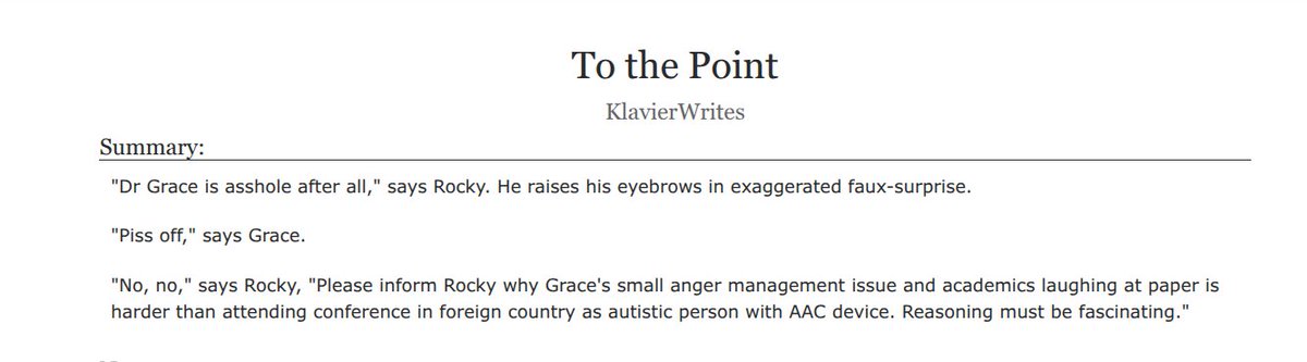 klavlock's tweet photo. I wrote something for my autistic rocky agenda... this time it's a grocky meet-cute. if rage baiting counts as a meet-cute.  

https://t.co/HmsFikIqLa https://t.co/qiJwhXTkAV