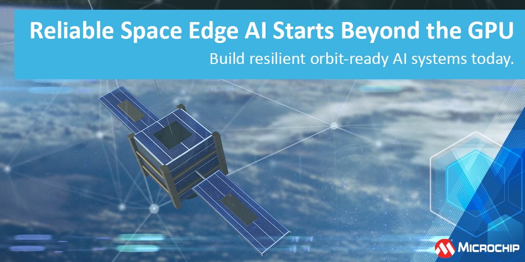 MicrochipTech's tweet photo. Designing AI for space? Fault containment and data integrity matter as much as performance. Discover how PolarFire® SoC architectures help build resilient space edge AI systems. Read the blog: https://t.co/lEYy2LAumw. #EdgeAI #PolarFire #Aerospace https://t.co/uS4g2Z4stL