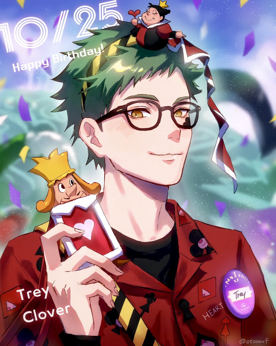otooouf's tweet photo. お誕生日おめでとう〜！！♣️✨🎉🍿
#トレイ・クローバー誕生祭2026 https://t.co/7YxHnld2GO
