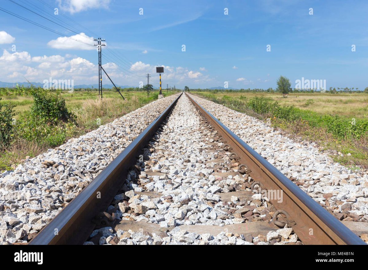 RascalRhett1's tweet photo. @GypsyRose_onX If you see those rays and think they mean the sun is right above the clouds, then do you think these railroad tracks are twisted in the distance? This is a trick of perspective, and a very well known one at that https://t.co/dB6lLkbg8c