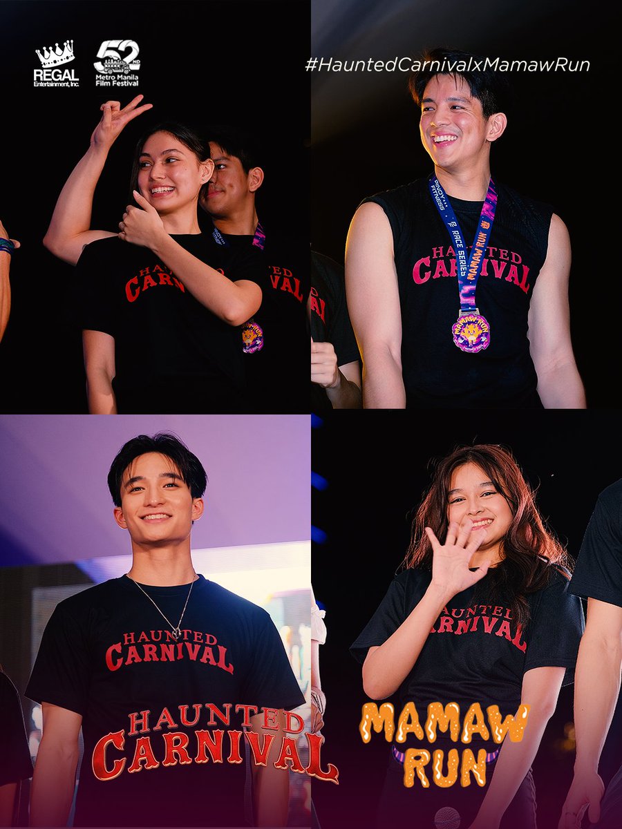 regalfilmsph's tweet photo. From the thrilling run to the monstrous fun, relive the screams, smiles, and unforgettable moments from the #HauntedCarnivalXMamawRun! 🎃🔥

#HauntedCarnivalMMFF #PinoyFitness https://t.co/ilkdL9SY9G