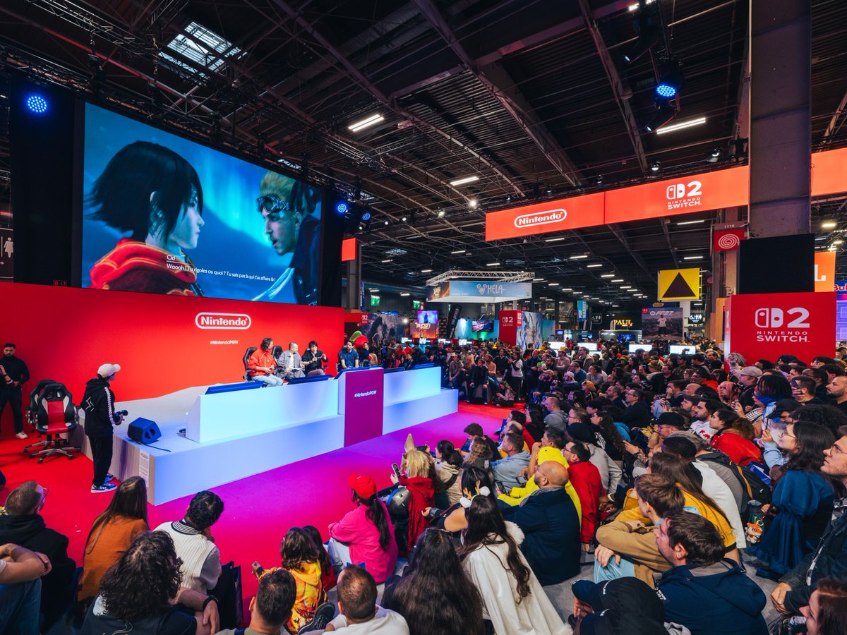NintendoFrance's tweet photo. Retour en images sur la présentation de Final Fantasy VII Revelation en compagnie de Naoki Hamaguchi, directeur du jeu, sur notre scène ! #NintendoPGW https://t.co/vwZK6uyN1h