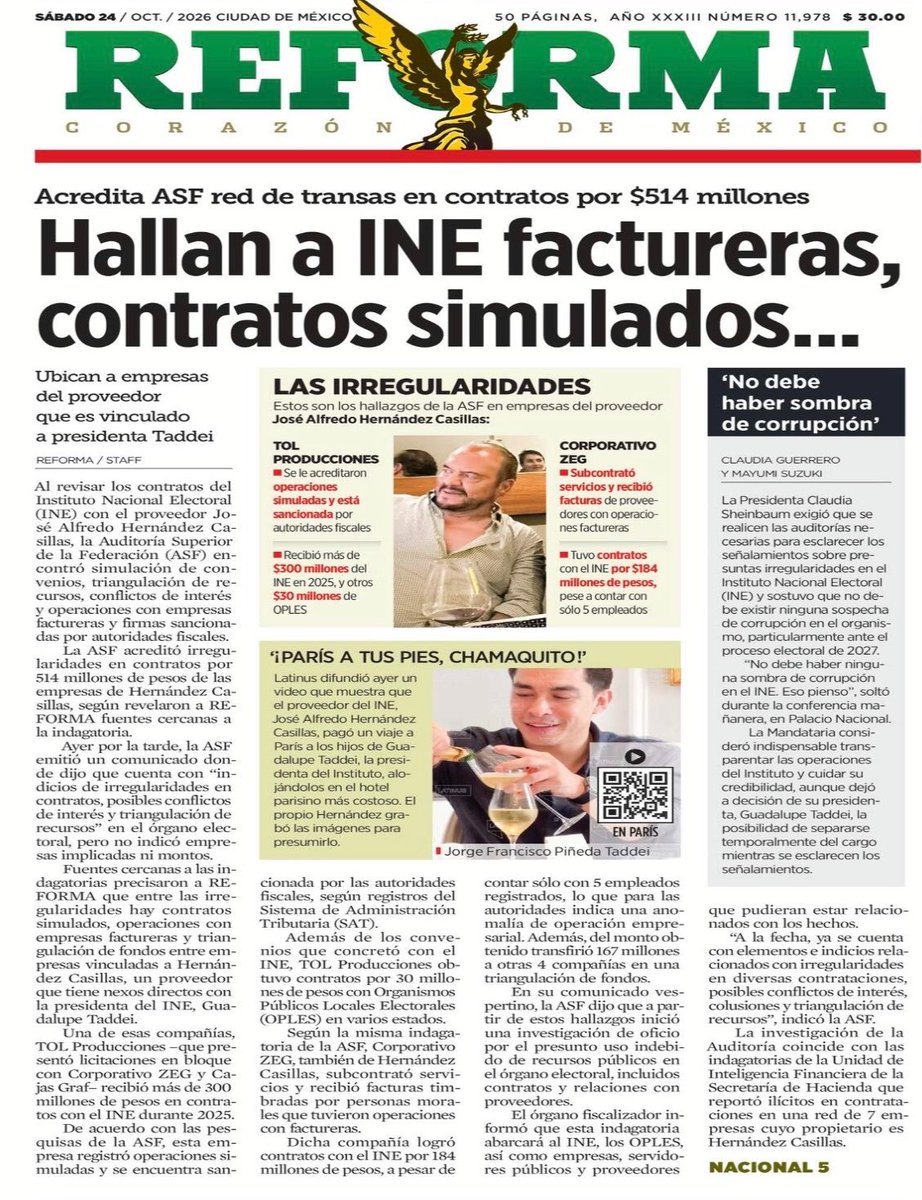 NoemiLuna_Zac's tweet photo. Guadalupe Taddei NO es el @INEMexico

Su renuncia es indispensable.

Llegó cuestionada por su cercanía con Morena y hoy enfrenta una crisis de credibilidad y autoridad moral.

Sin confianza ni legitimidad, no puede garantizarse la imparcialidad electoral.

#TaddeiRenuncia https://t.co/WSzyph0wgP