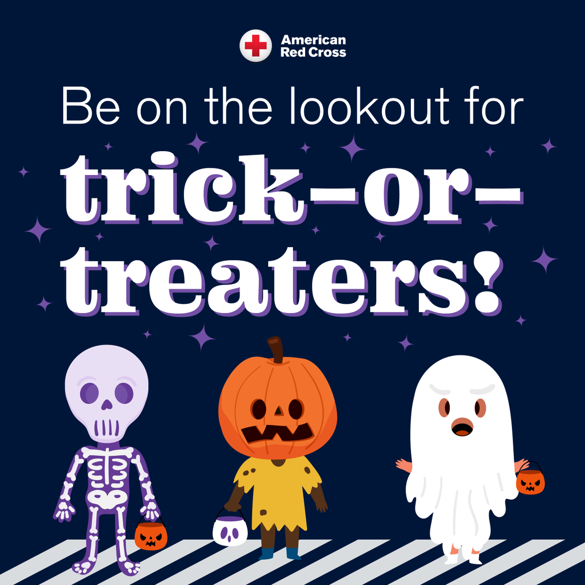 RedCrossUtah's tweet photo. Make Halloween fun and safe for everyone! 🍬 Whether you’re trick-or-treating with little ones or heading out with friends, keep these safety tips in mind:

👻 Stick together: Walk in groups and make sure younger children have adult supervision.
💡 Be visible: Carry flashlights or glow sticks to help drivers see you.
🚗 Watch for traffic: Stay alert and avoid distractions near roads.
🧡 Cross safely: Use crosswalks and corners, and look both ways before crossing.

A little preparation can help make Halloween a treat for everyone! 🕸️
#HalloweenSafety #PrepareWithRedCross #AmericanRedCross