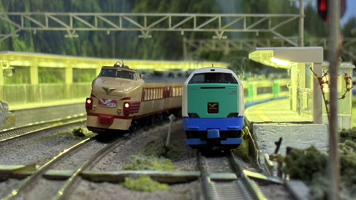 Re_Color_train's tweet photo. 【東京・本店4階】本日ご来店のお客様③

特急はくたか

※ 9,10番線使用

#リカラー #Re_Color #鉄道模型 #ｎゲージ  #レンタルレイアウト https://t.co/4SLUGmwie6