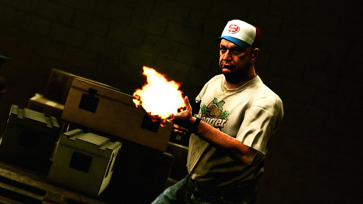 StMtGang's tweet photo. Enjoy hunting the Sasquatch in this new awesome mission created by @FloTreiz 💀🌹🖤 It's totally worth it!

#GTAOnline #CommunitySeries #santamuertegang @RockstarGames https://t.co/aAZrvW3sUF