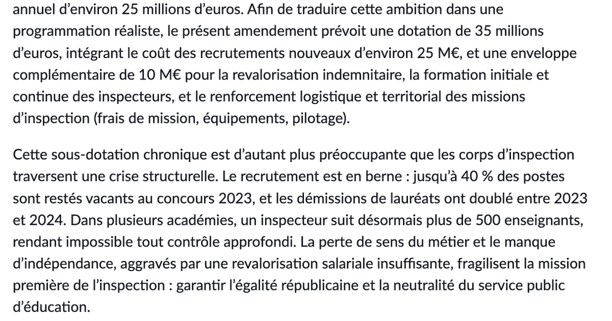 Dupognonprofs's tweet photo. 🙃
J'avais raté l'info mais après avoir voté contre les revalorisations des enseignants en commission à l'assemblée nationale, les députés ont voté POUR allouer 35 millions d'euros pour augmenter la rémunération des inspecteurs et en recruter davantage 😆
https://t.co/A2TAyc5w55 https://t.co/MUwahIhXnl