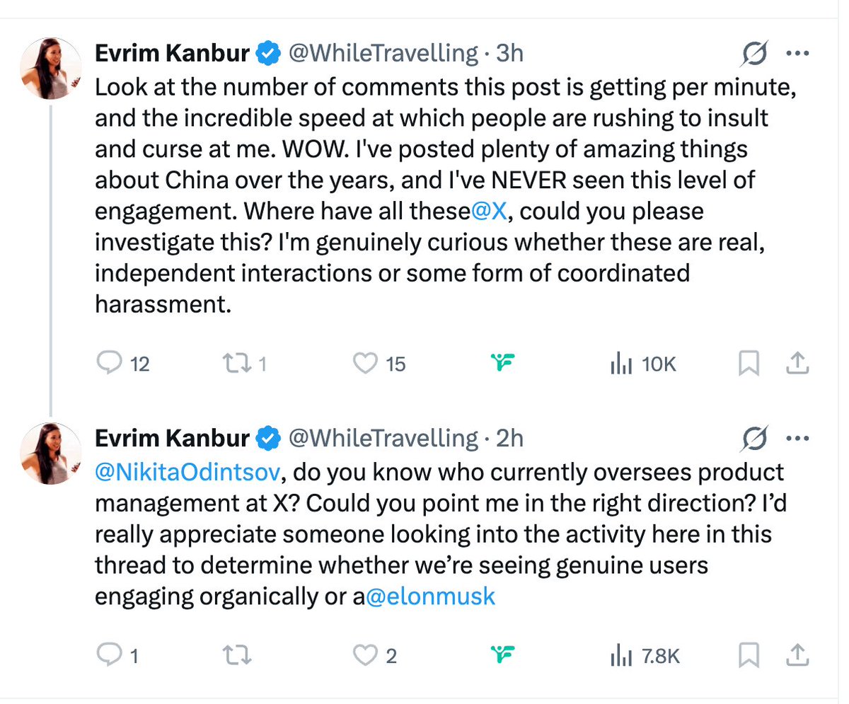 OopsGuess's tweet photo. I think this goes beyond her simply "suspecting the presence of Chinese 'troll farms'"; rather, she has begun to use the idea that "these people might not be real" as a defense mechanism to protect her existing worldview.

Because if she were to accept the reality—that these intense reactions are the genuine sentiments of ordinary Chinese people—she would simultaneously have to confront a far more uncomfortable truth: the China she knows, likes, and has lived in for so long is not the same as a China that is perpetually gentle, always welcoming, and one that would never push back against her home country in defense of its own history and national interests.

Consequently, the easiest psychological escape route is to claim:
"These people might be bots."
"This could be coordinated harassment."
"The 'real' Chinese people aren't like this."

Yet, this is a classic trope within Western narratives:
When Chinese people are viewed favorably, they are seen as charming, ordinary individuals.
But the moment they express political will that falls outside the Western "comfort zone," they are suddenly recast as robots, paid trolls, or manipulated accounts.

At this point, her underlying perspective is laid bare.

What she truly appreciates is a China that provides her with friendship, life experiences, a sense of cultural belonging, and a feeling of security.

But when Chinese people begin to act based on their own national memory, territorial integrity, and national interests—rather than prioritizing her personal feelings—she suddenly begins to question whether these people are even "real."

This, in itself, speaks volumes:

She is capable of accepting China as a space in which to live.
But she cannot accept China as a political community that possesses its own will, its own "red lines," and its own distinct ways of expressing anger.

And yet, both of these aspects are, in fact, one and the same China.