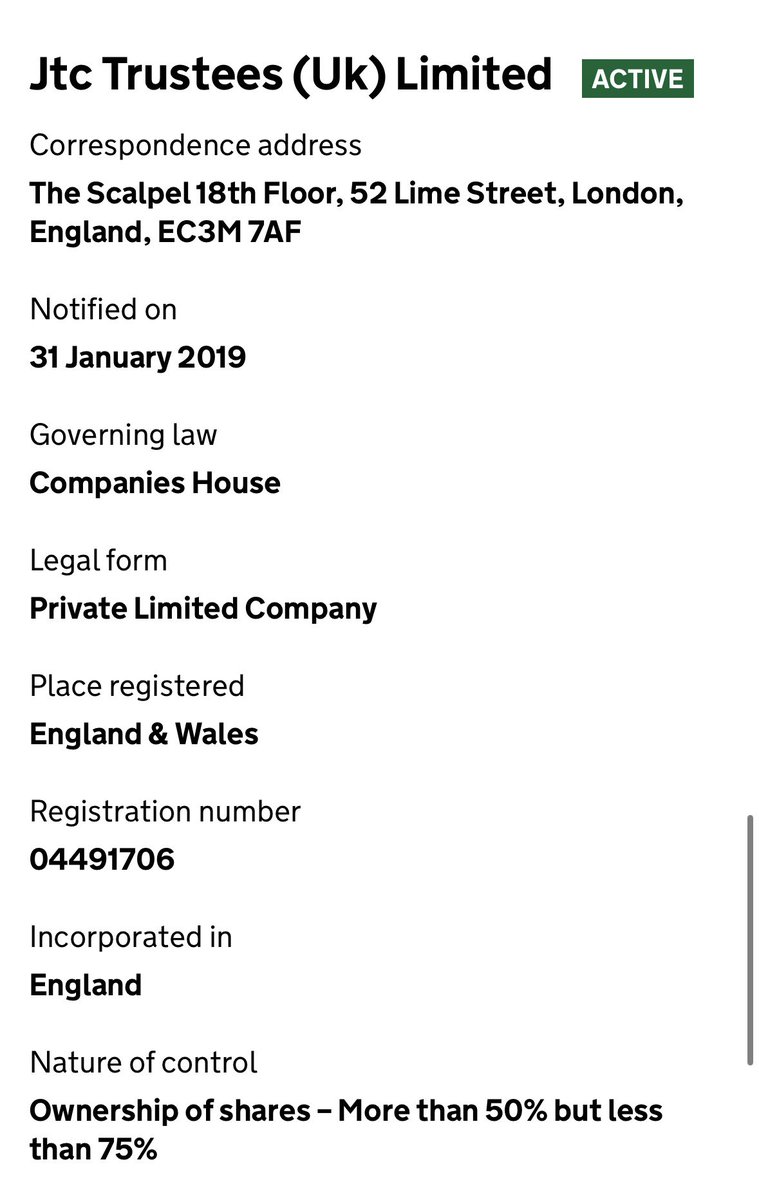 ShipleyWrites's tweet photo. This is an odd claim. According to Companies House @BylineTimes have two significant (“greater than 50% less than 75%”) shareholders which are anonymised nominee entities.

The company also appears to be operating on the “model articles” under which controlling shareholders can appoint and remove directors.

But @peterjukes is claiming that the directors “have majority voting power”.

Now this could be the case if the directors themselves have obscured their shareholdings within the nominee entities - perhaps Jukes can comment?