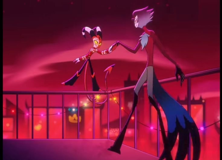 mirisalvaje's tweet photo. Viendo de nuevo los bailes de Vassago y Stolas en la canción Crimson Sky me acordé del baile de Blitzz y Stolas en Sinsmas y la sonrisa genuina y sincera que tiene Stolas al bailar con Blitzz. 

Just saying. #stolitz https://t.co/pGD9IbteUC