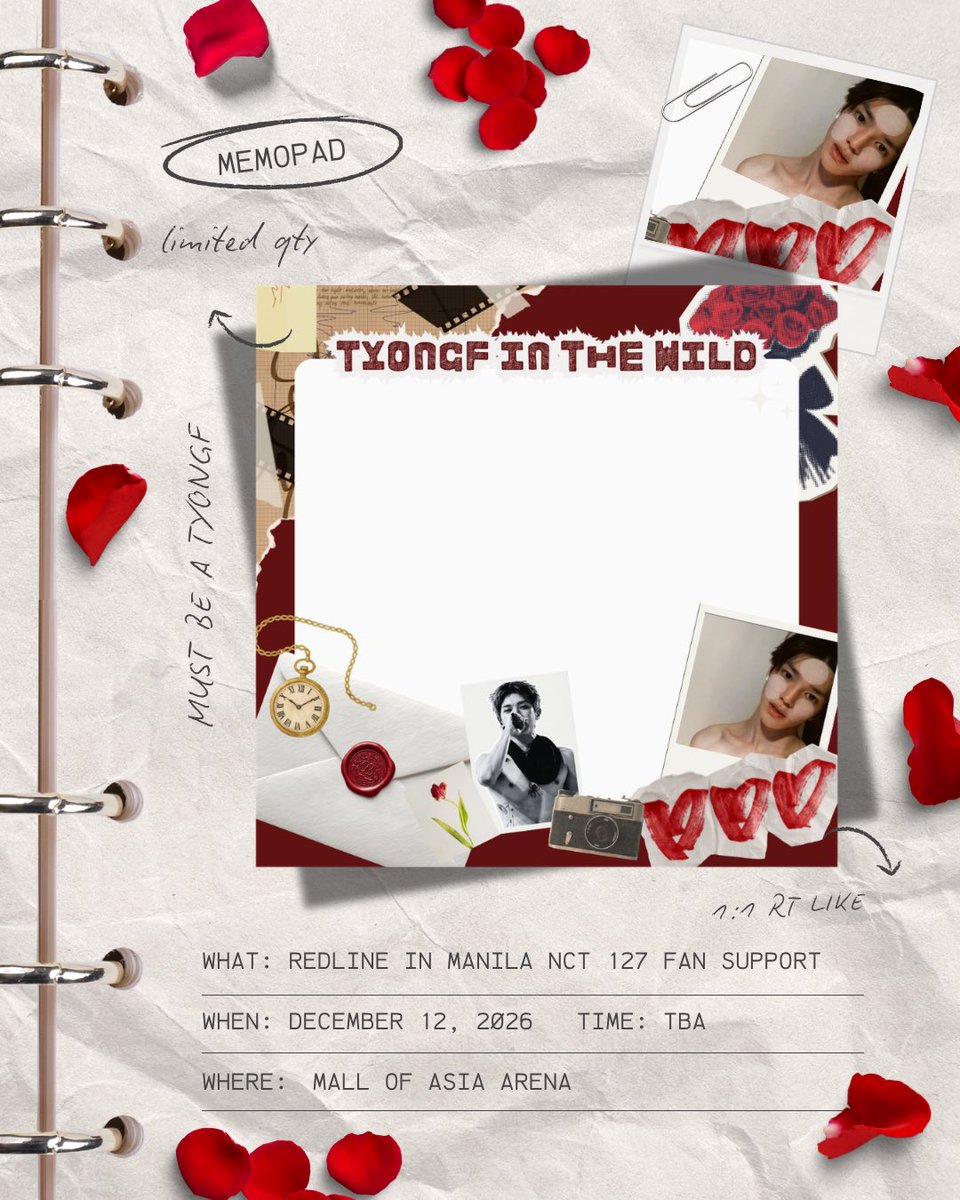 tyonghardcore's tweet photo. neo city: the redline in manila pt. 2
memopad (more or less 20 sheets)
โ.ห fan support by @tyonghardcore
like, rt, mbf (i need moots pls๐ฅน)
strictly 1:1 | open for trades!
must be tyongf
๐๏ธ12. 12. 2026
#NCT127inMANILA2026 #TheRedlineinManila #NCT_5TH_NEOCITY_THE_REDLINE https://t.co/3LMkaJlaSO