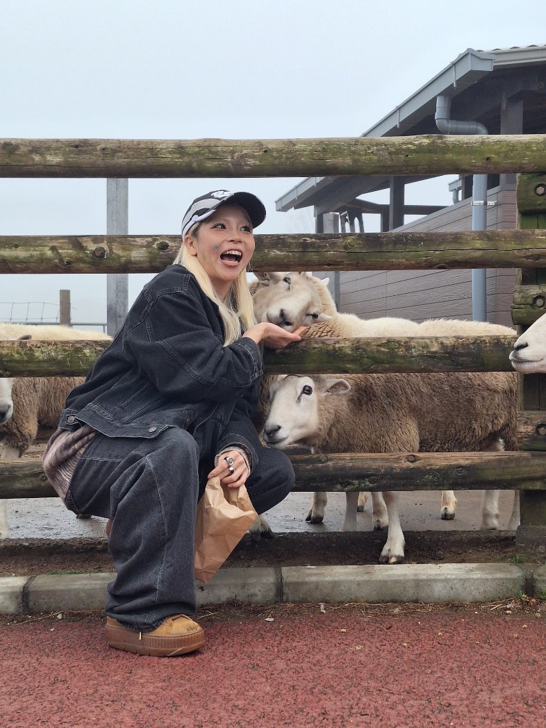 k_rs08's tweet photo. 霧の中でもかわいすぎて輝いてた🐮最後にこんな思い出作れてたのしかった👶🏻🍠🐷 https://t.co/1DXd3zOdxz