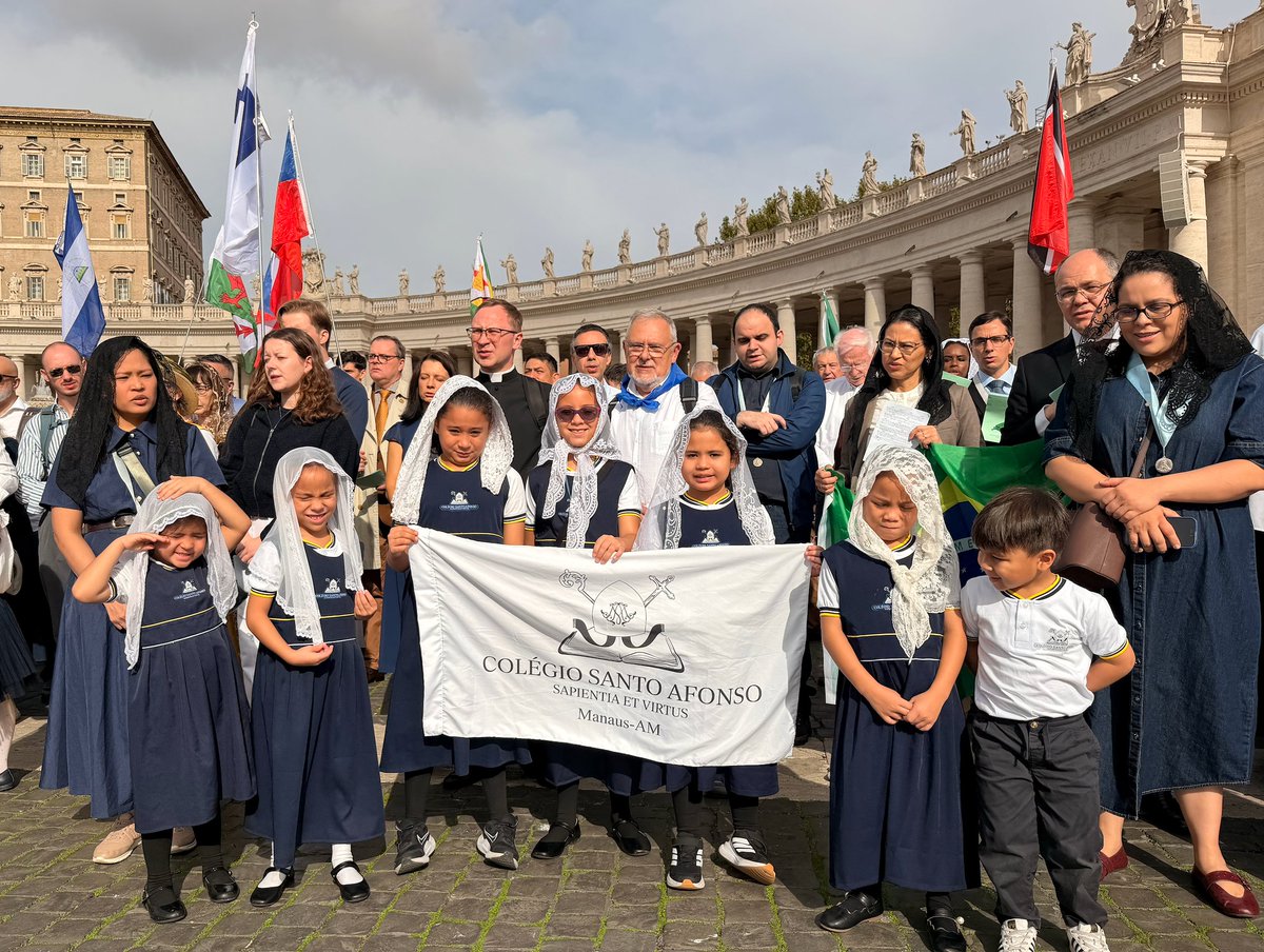 dianemontagna's tweet photo. LATEST: A few photos from today’s ‘Summorum Pontificum’ pilgrimage. Vatican and Italian security allowed pilgrims to enter the square as far as the obelisk, but as reported yesterday, the Vatican Secretariat of State barred the procession from entering St. Peter’s Basilica to pray at the tomb of St. Peter.

I asked a Vatican security official what he thought of the group. He said: “Very beautiful and peaceful.”