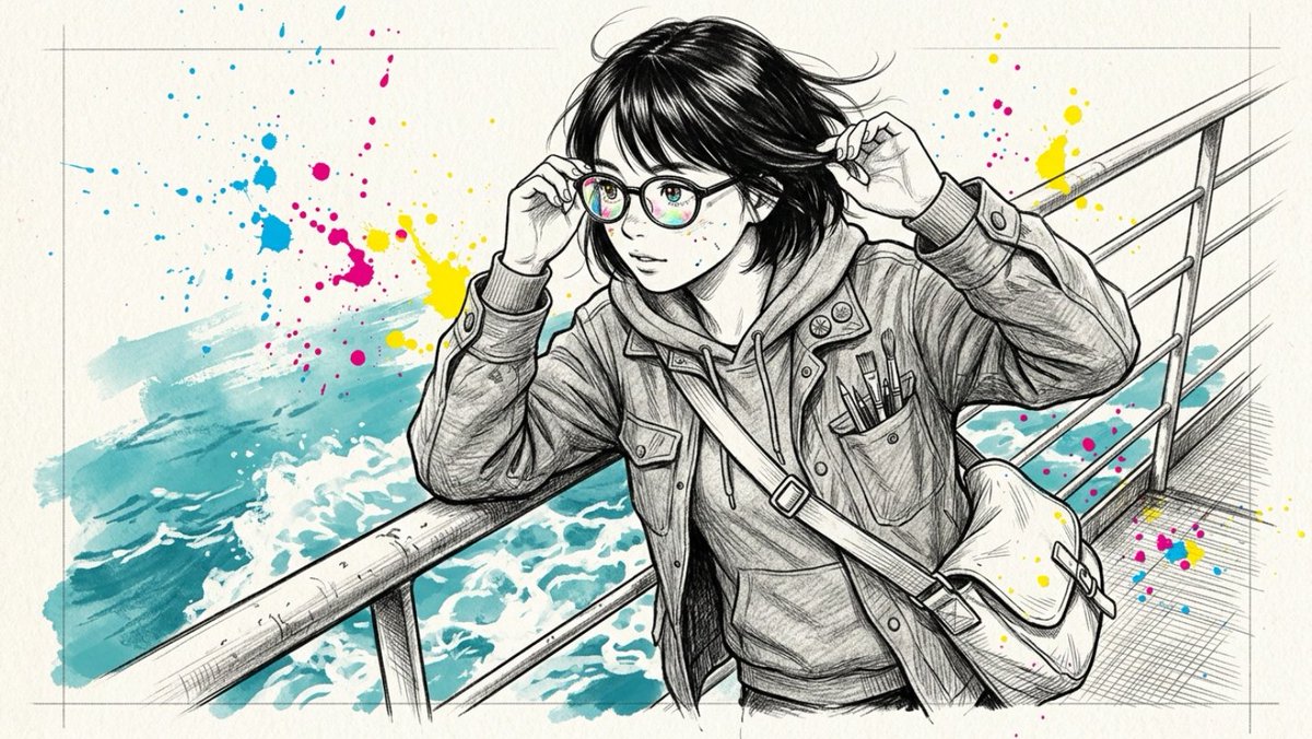 kynetch's tweet photo. 文と絵から「生成AI臭さ」をなくすノウハウ記事をそのうち書くんだぜ。

フィクションとリアルのバランスが大事。
例えばこの人物、最初は腕をダランと伸ばして口空けて上を見上げてたんですよ。舞空術じゃないんだから。
人間、意外と腕ってダランっと下に垂らすと疲れるから何かを持つんですよね。 https://t.co/Se47yyCiho