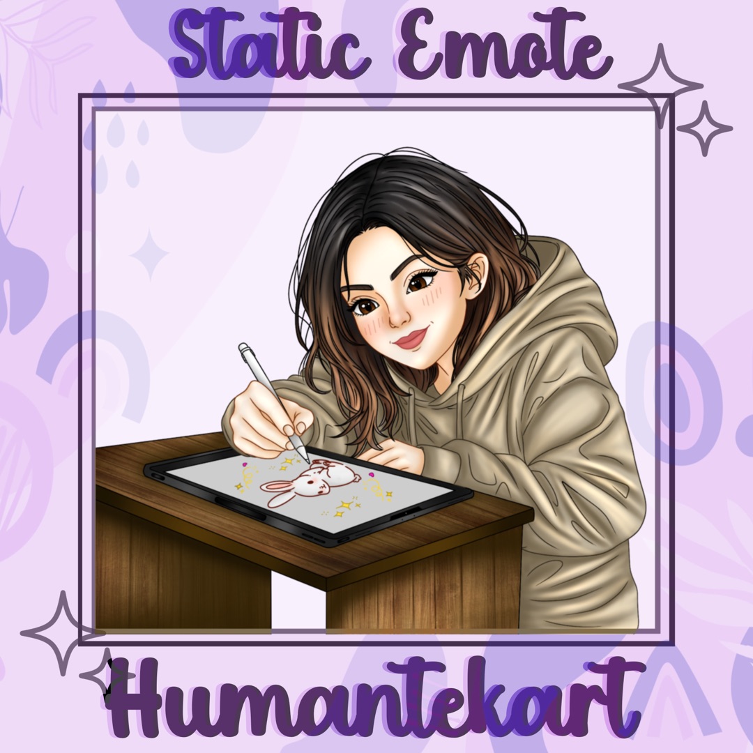 Milliepreston31's tweet photo. Cute vibes, creative lines, and a little magic! 💜🐰✨ 

#TwitchEmotes #StreamerDesign #CustomEmotes https://t.co/X5rq1q1O6N