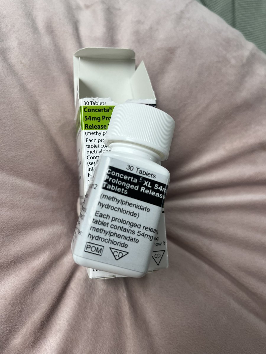 WithAC86's tweet photo. Ran out of these this week &amp; gosh didn’t I notice it. 
Glad to have you back 😆🤪 
#concerta #adhd #CrazyTrain https://t.co/5PSj9a1Pk7