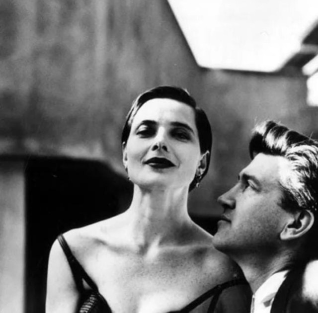 TheCinesthetic's tweet photo. David Lynch &amp; Isabella Rossellini photographed by Helmut Newton, 1988. https://t.co/UuzImG5uJ2