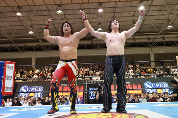 njpwglobal's tweet photo. The first night of Super Jr. Tag League action saw KUUKAI and Master Wato with a main event win, while Ishimori and Robbie X, and HOUSE OF TORTURE picked up points!

#njsjtl A Block update:
https://t.co/7sfP1BGz41

Watch the replay!
https://t.co/UFsNjwzjrI https://t.co/5FWudqKW59