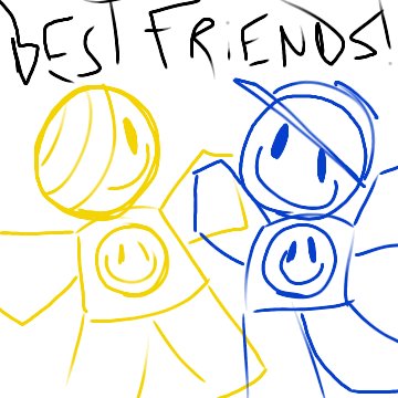 J0yAndFun's tweet photo. I drew mE and my beSt frien d Gaz o! :D 
I ha d experienc e in drawing already he he :) https://t.co/QJUtJ61VK7