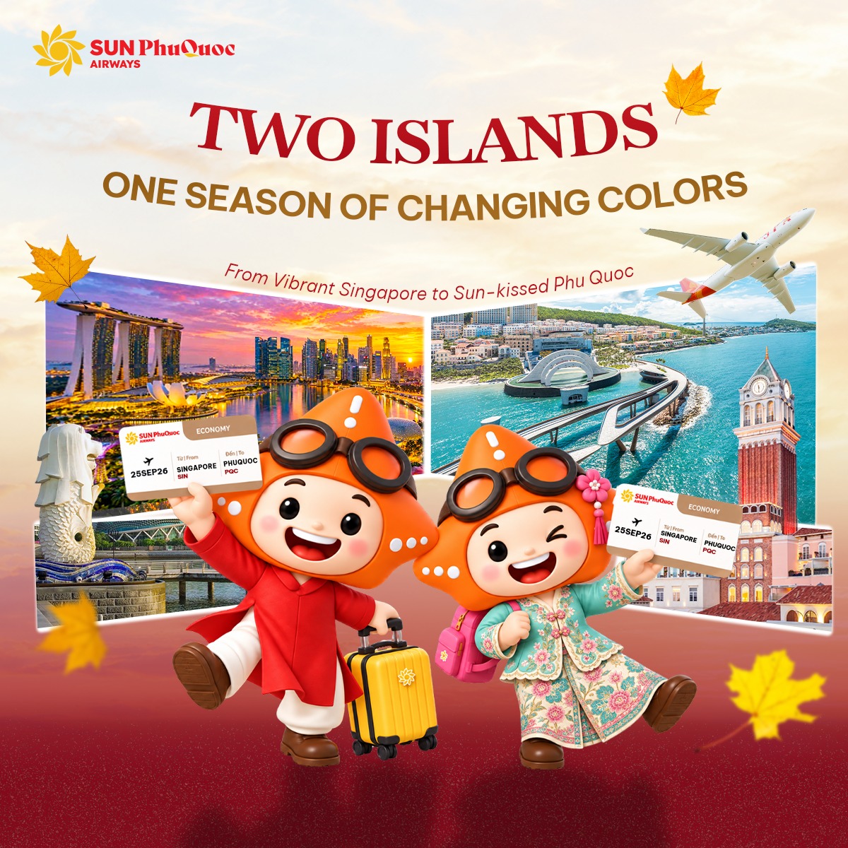 KingHarold69's tweet photo. From Singapore’s city buzz to Phu Quoc’s island escape. Morning kopi or beach views. MRT rides or island exploring. Makan with kakis or fresh seafood by the sea. Fly direct from Singapore to Phu Quoc with Sun PhuQuoc Airways. Fares from SGD 125. https://t.co/Ui23aKxNhN
