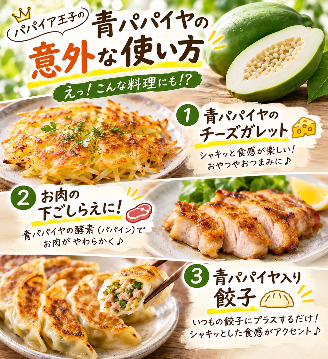 princeof_papaya's tweet photo. Worldwide shipping from Japan ✈️🇯🇵

日本の宮崎から世界へGO🌍

https://t.co/AZ0yf4oYmG

#papaya #miyazaki #enzyme #localfood https://t.co/4aXP2tssUP