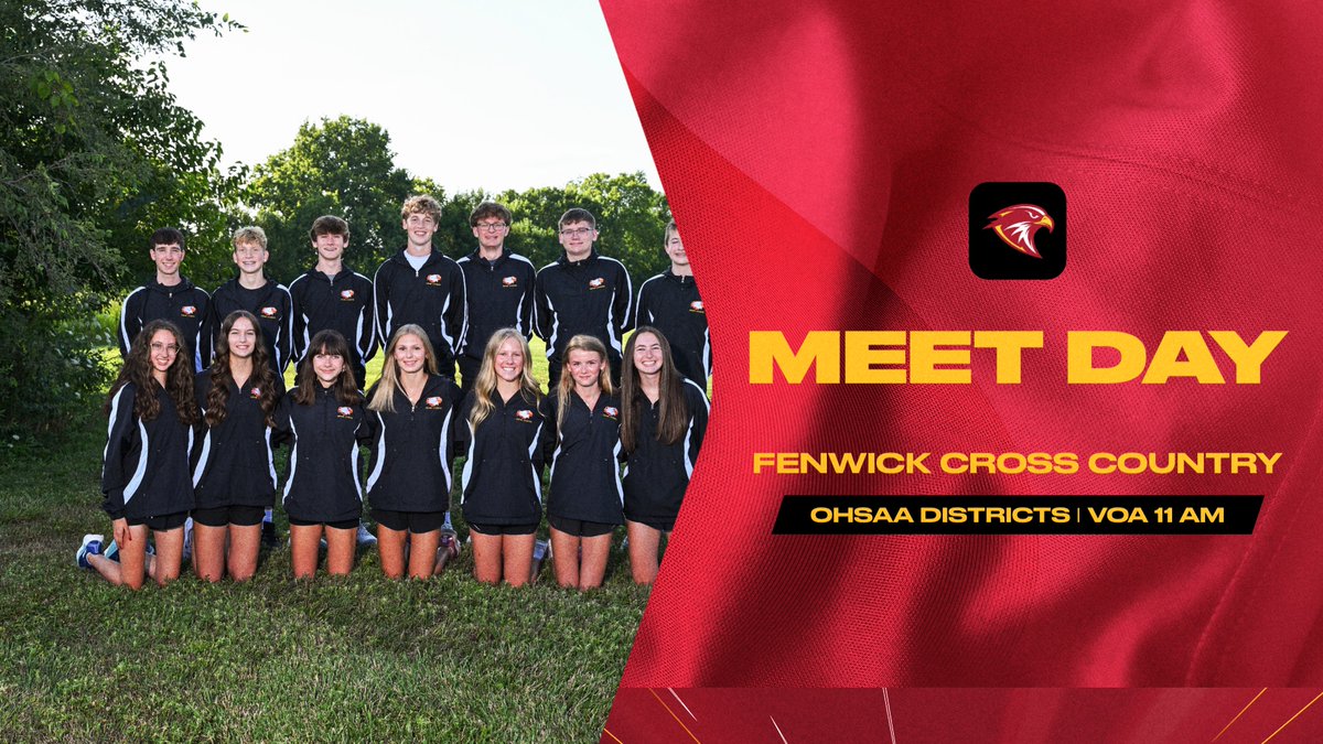 fenwicksports's tweet photo. Fenwick Cross Country is headed to the OHSAA Districts with a 11 AM start. Fill the course with Fenwick pride and help us send our runners off strong! https://t.co/cFcmTdB4hh