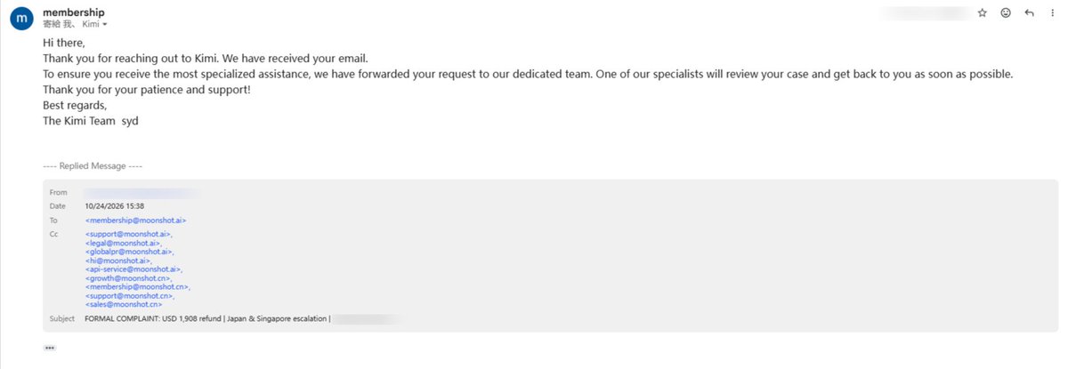 JJJSUI's tweet photo. @elshayib_ I've already requested a full refund. If they don't issue it, I'll take further action and keep you updated so we can handle it together. Thank you. https://t.co/YGZ3osu6NP