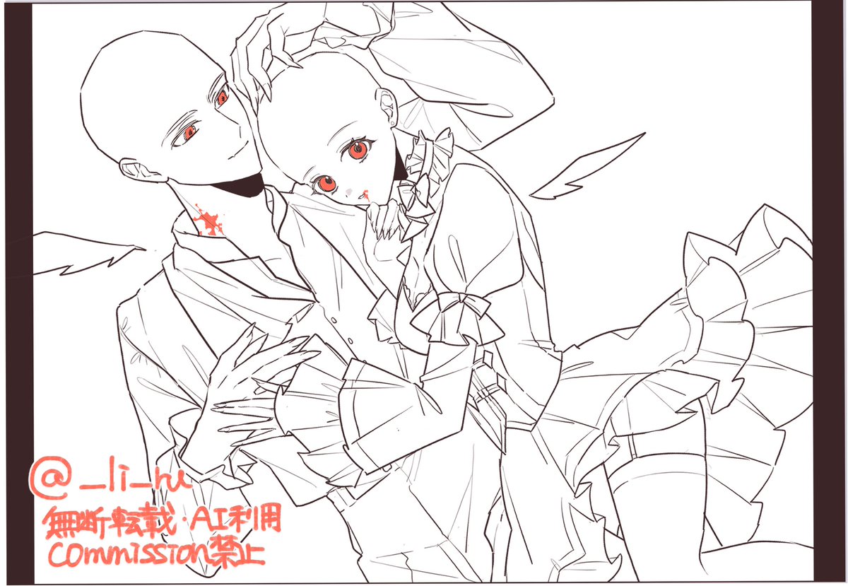 ___li_ru's tweet photo. 🎃ハロウィンフリー構図👻
#創作テンプレート #トレス素材 #夢絵素材 https://t.co/pYu9vcjodw