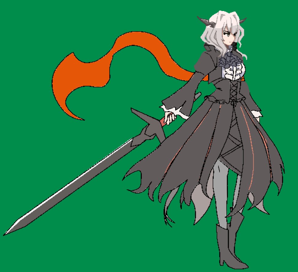 Underusage's tweet photo. talulah stonks have gone way up, so here's a sprite i never got around to finishing + some alt colors

#Arknights https://t.co/MwtHvuYiJc