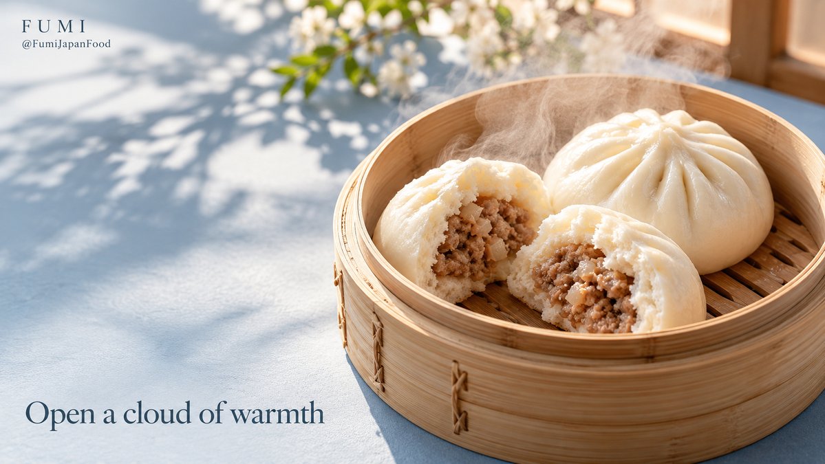 FumiJapanFood's tweet photo. 🥟

A steamed bun is a small invitation to pause.

Imagine breaking open a warm nikuman and watching a little steam rise from the filling. Find a comfortable place to enjoy it, let that first bite cool and make a Japan afternoon feel especially welcoming.

#FumiJapan https://t.co/74Jn7Q30Pb
