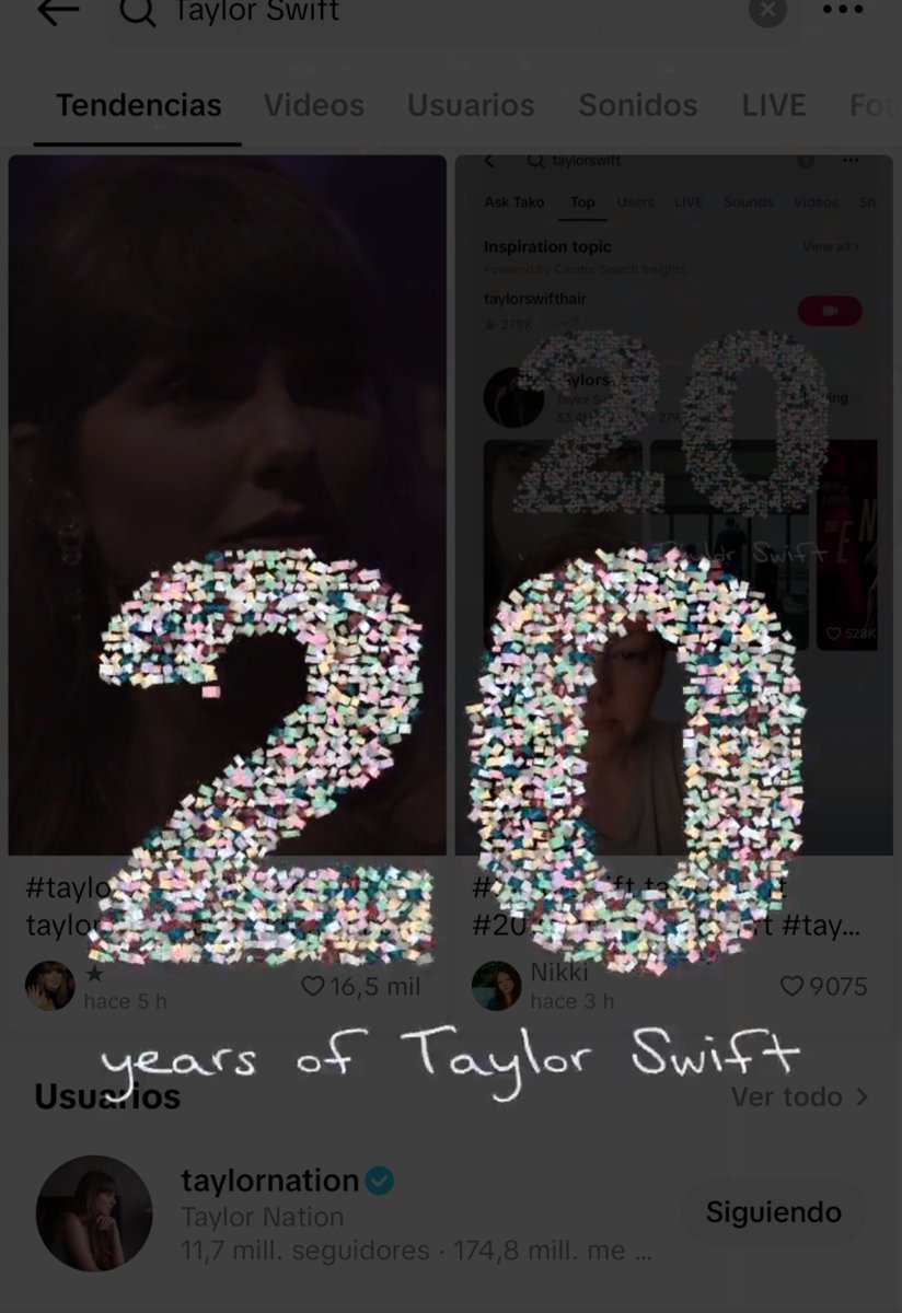 TSARGINF0's tweet photo. 🆕| Una nueva animación por el 20 aniversario del debut de Taylor aparece cuando buscas su nombre en Tiktok 💚🦋 

#20YearsOfTaylorSwift https://t.co/4zHizhUMTm