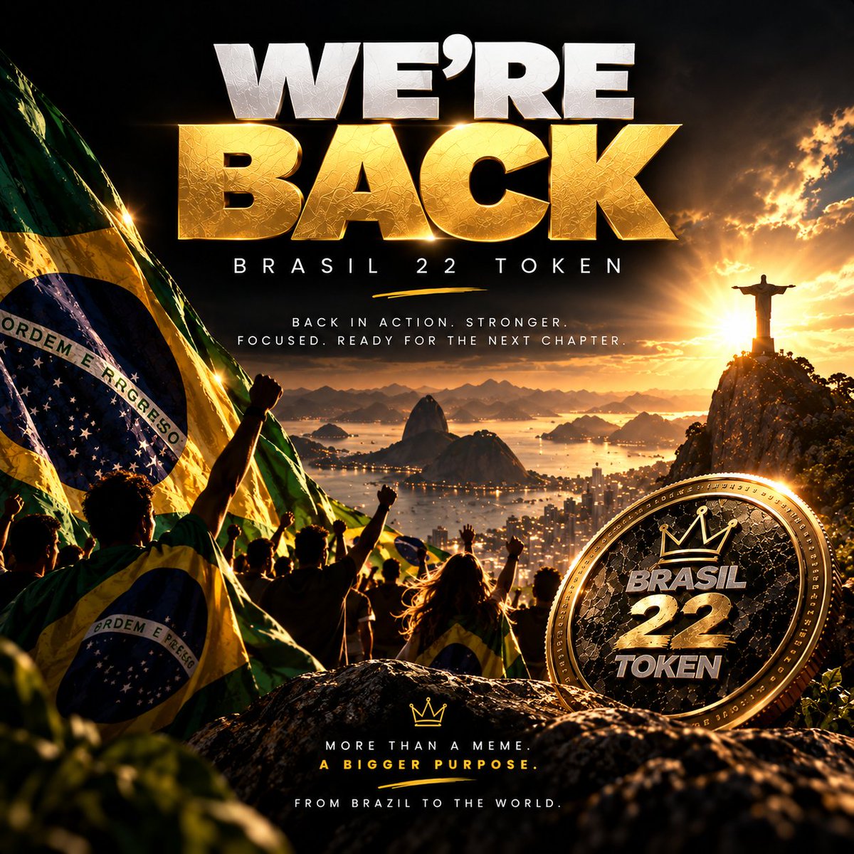 Brasil22Token's tweet photo. WE’RE BACK. 👑🔥

The silence is over.

solana:2hv8pThShABKbSrr2B6AR5jwtrx3rEQgE6KE4n4Cpump is officially back in action — stronger, more focused, and ready for the next chapter.

The community is still here.
The purpose is still the same.
And the movement continues. 🇧🇷🌍
BRASIL 22 TOKEN IS BACK.
More updates coming.

#B22 #Brasil22Token #SolanaGems
