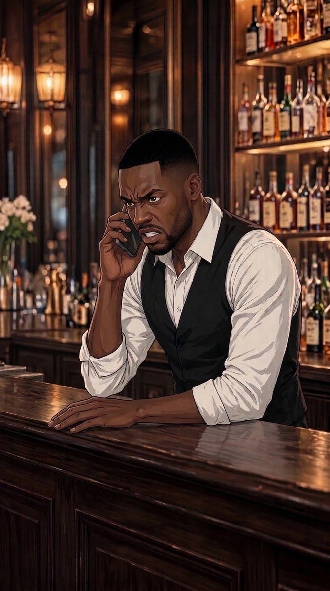 RexLucianAI's tweet photo. #VixenTale n°1/♾️ | Chapter IX

The bar phone buzzed on the sticky mahogany counter. A harsh, vibrating pulse slicing through the low murmur of New Orleans jazz. Mike froze. His palm hovered over the glowing screen. Answer? Slide it away? Pretend he was deaf? Decision made, he swiped right with trembling fingers… 

“Hey, Mr. Conrad? Your wife forgot her phone…”

“Where is she? Completely spiraling, in the restroom…” Konrad’s voice came through, smooth, amused, and chillingly devoid of jealousy.

“Mr… yes, she’s completely out of it!” 
Mike choked on the words, his throat suddenly bone-dry. 
“Look, cher, you didn’t… if I may…”

“Relax, boy! Your name’s Mike, right? I’m not blind. I’ve watched you devour her with your eyes for a whole damn week.” 

Mike turned crimson. 
“Sir! I don’t think that’s …”

“Keep her occupied! An hour or so… Lift her spirits. She needs to be in the mood. You understand me? I’ll make it worth your while, boy.” 

Moans and giggles drifted through the phone. 

“Listen, man!” 

��You’ve got about an hour and a half before we circle back. Make it count. And thank you!”

Click. The dial tone hissed like a striking viper.

Mike stood there, the phone still warm in his palm. The frosted red wooden door of the ladies' room down the hall said nothing.

Day 1 @VoluptasVixen
#HotwifeStory #SpicyWife #Photonicci 
🌶️ Fiction. All coincidental.