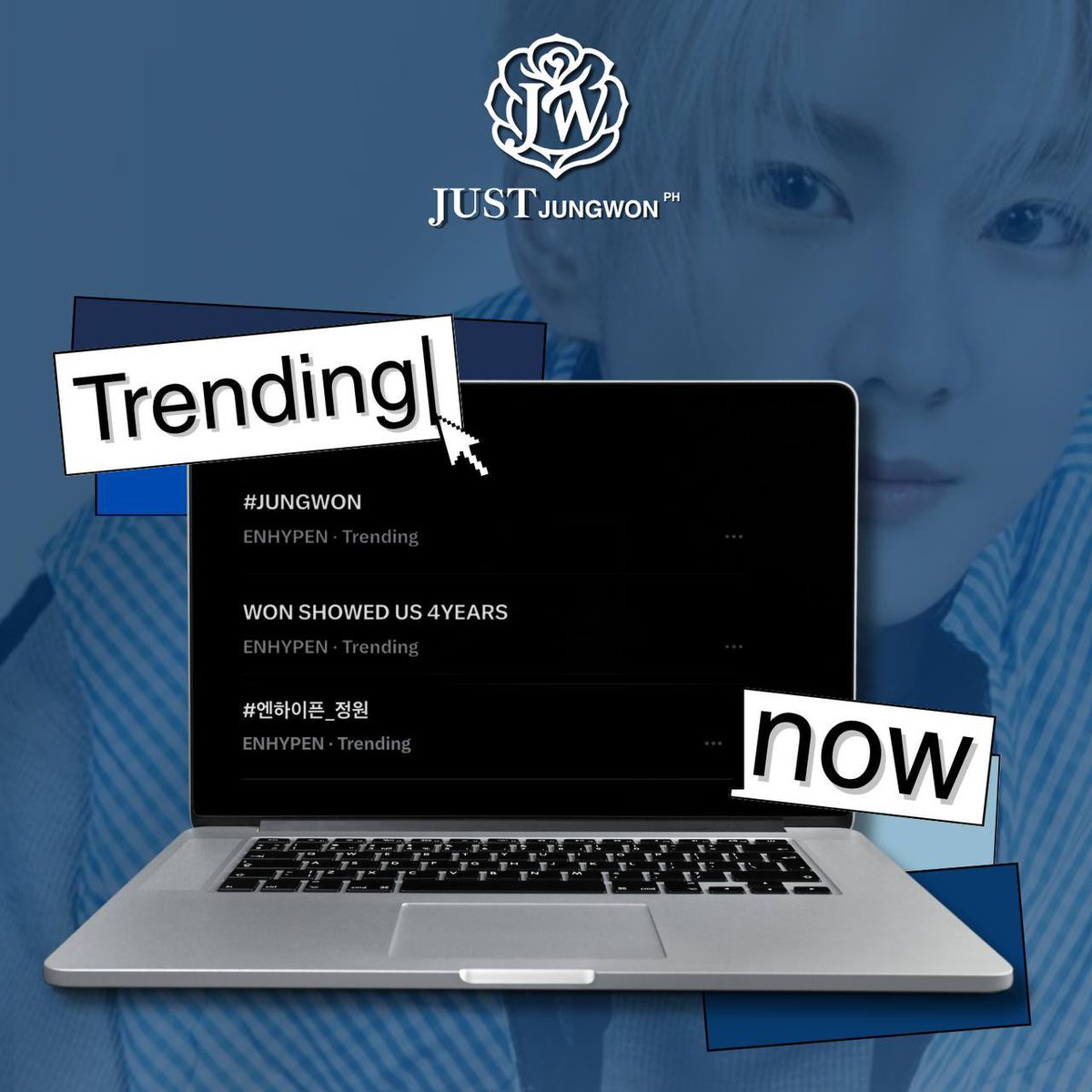 JUSTJUNGWONPH's tweet photo. INFO - 261024

JUNGWON and our tag party are currently trending! Keep the tags coming as we celebrate 4 years of his first dance cover, “I’ll Show You”!

WON SHOWED US 4YEARS
#DanceWithJUNGWON #JUNGWON #엔하이픈_정원 https://t.co/f2b6lkdvrE