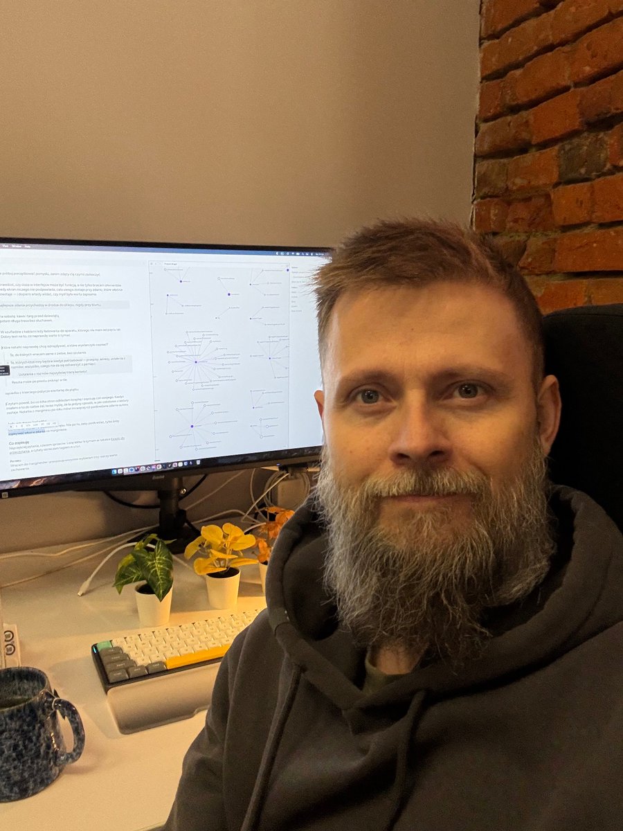 screenfluent's tweet photo. Hi, I'm Szymon from Poland.

And I am overthinker.

Next month I'll turn 46 and just this year I'm finally able to name and connect with this condition.

Overthinking, perfectionism, never ending preparations to make the best possible decision. Like I have just one shot for everything in my life.

I'm turning everything into this linear full of suffering process where I need to achieve some kind of checkpoints to be able to move forward.

It always starts with a very simple idea, that suddenly grows into enormous complexity, full of conditional requirements.

I spent thousands of hours past 2 years, building projects that never got published. So many big ideas that would be even too big for a team of several people.

Even with this post it took me weeks of keeping it in my head, waiting until I'm ready. But this post most likely will hear crickets, so why do I stress so much? That's so stupid!

Screw this! I'm not ready, but I'm doing it. There is no functional app. No landing page. No waitlist to sign up. No logo. No deployment pipeline. No business plan. No sophisticated marketing plan.

Just a name to overcome my overthinking disease: Untitled Notes

Yep, I wanted to stop the spiral of finding "the best" note-taking app name, so I called it Untitled Notes and suddenly it becomes a synonym for the way I want to take notes. Just write down a thought, a task, a bookmark without all those complex systems behind.

Just a single place to put them down and organize later or never. One never-ending page with a simplicity on the surface, but with amazing capabilities under the hood.

I tested the concept with a prototype and confirmed that I love the UX and that's what I want to exist. Now I'm at the stage of rebuilding it into an actual app.

This time the approach is completely different:

- find if anyone is interested in testing it
- ship it no matter how unpolished and "not ready" it feels
- improve based on actual feedback
- find more users
- keep going

I'm building it for myself, but believe there are some people who might like it too and I'd like to connect with them.

Are you one of them?