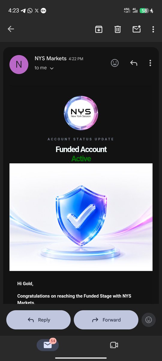 GOLDKILLERXA's tweet photo. 🚀 ANOTHER MILESTONE UNLOCKED

I’m excited to announce that I’ve secured my Funded Account with 

NYS Market is giving traders an opportunity to take their trading journey to the next level

If youre looking for a prop firm to trade with check them out
@NYSMarkets 
@Alameen_Deey https://t.co/fYnDS5K1ZA