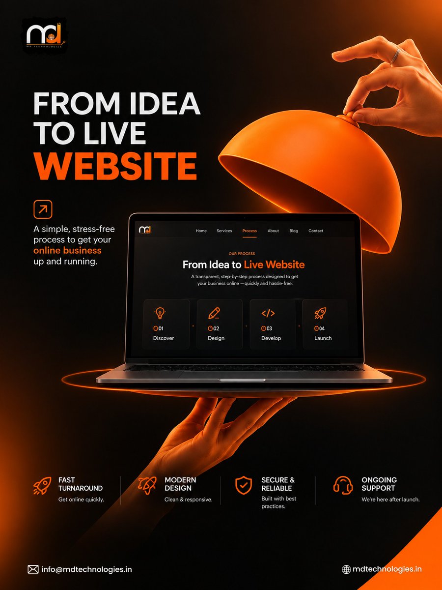 mdtech_myl's tweet photo. From Idea to Live Website 🚀

A simple, stress-free process to bring your business online.

Discover. Design. Develop. Launch.

🌐 https://t.co/BVVsZT7fOh

#MDTechnologies #WebsiteDevelopment #WebDesign #DigitalSolutions #BusinessGrowth

Managed By @mdsdigitalhub_official https://t.co/dREGZa2jXC