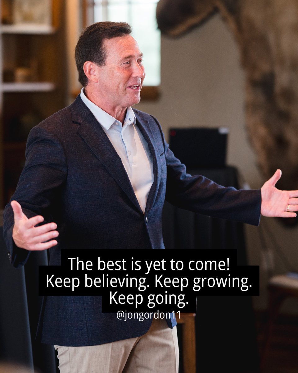 JonGordon11's tweet photo. Your past doesn’t define your future.

The rejection. The struggle. The small beginnings. They’re all part of the journey.

Keep believing. Keep growing. Keep going.

The best is yet to come! https://t.co/pv1Q6rx0eM