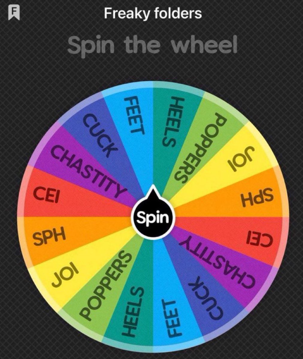 Prezessenloene's tweet photo. Dare to spin? https://t.co/tsZziUXyWr