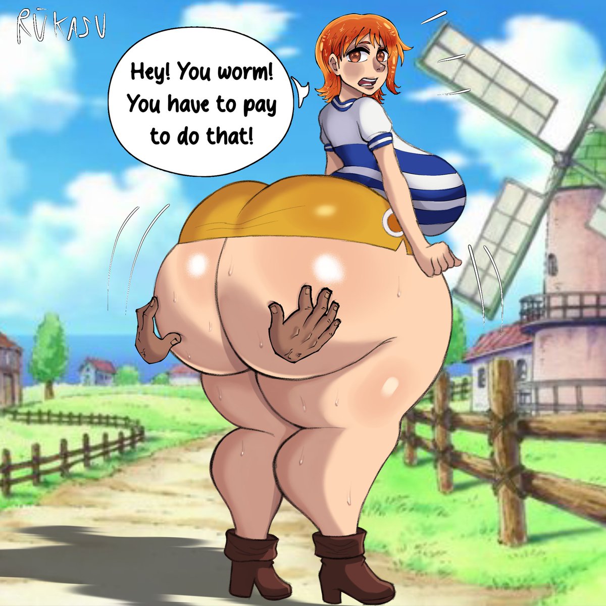 rukasu77's tweet photo. Nami is going to get triple the pay for this...
#Nami #ONEPIECE〜 #hentai #thicc #onepiece https://t.co/akkgu9PfpW