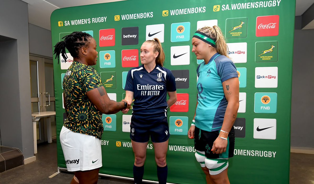 WomenBoks's tweet photo. Coin toss done, kick-off in 50 minutes 🪙
#BokWomen #BackHer https://t.co/mEZdTRyRVu
