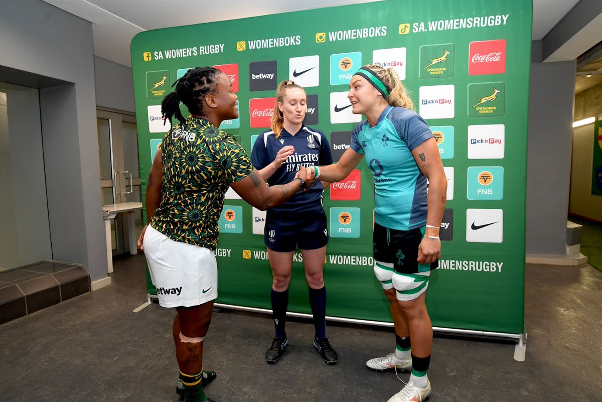 WomenBoks's tweet photo. Coin toss done, kick-off in 50 minutes 🪙
#BokWomen #BackHer https://t.co/mEZdTRyRVu