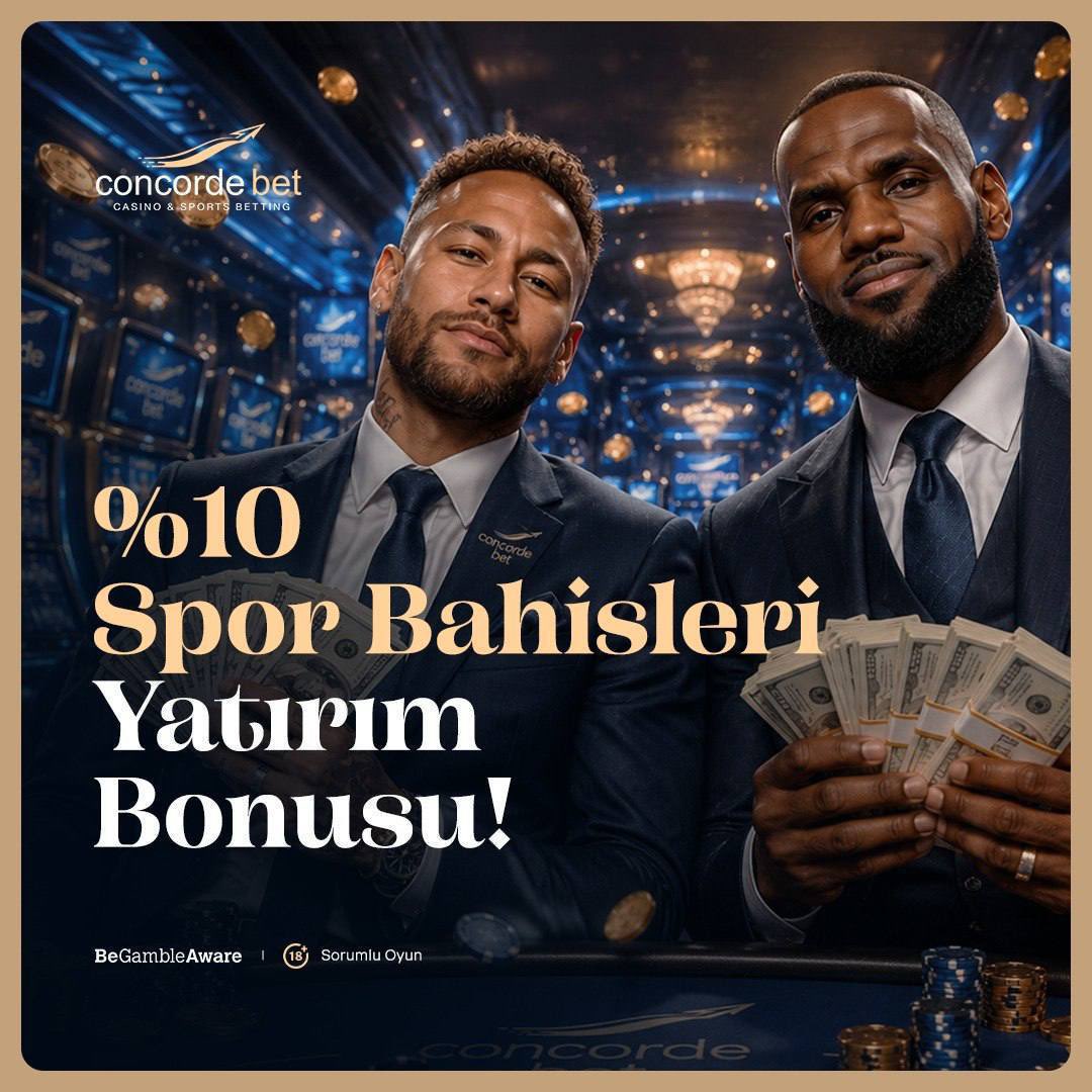 ConcordeSocial's tweet photo. ⚽%10 SPOR YATIRIM BONUSU!⚽

Concordebet’te spor bahisleri şimdi daha avantajlı!
Her yatırımında %10 Spor Yatırım Bonusu anında hesabına eklensin.

Daha yüksek kuponlar, daha fazla kazanç şansı ve tüm liglerde ekstra bakiye!

Giriş için tıklayınız: https://t.co/7GXGC0TXsN https://t.co/gEayoOopKv
