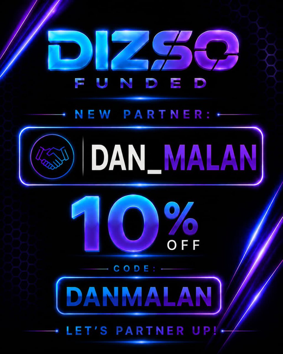 dan_malan_'s tweet photo. official partner with @dizsofunded/ @AXON_TRADES

Dizso is a fresh onchain prop firm built on Hyperliquid transparent rules no time limits on-demand
USDC payouts and 80% profit split
Use my exclusive code for 10% OFF any challenge:👉 DANMALAN
 
Let’s get you funded the smart way https://t.co/DGdq6EIfIb