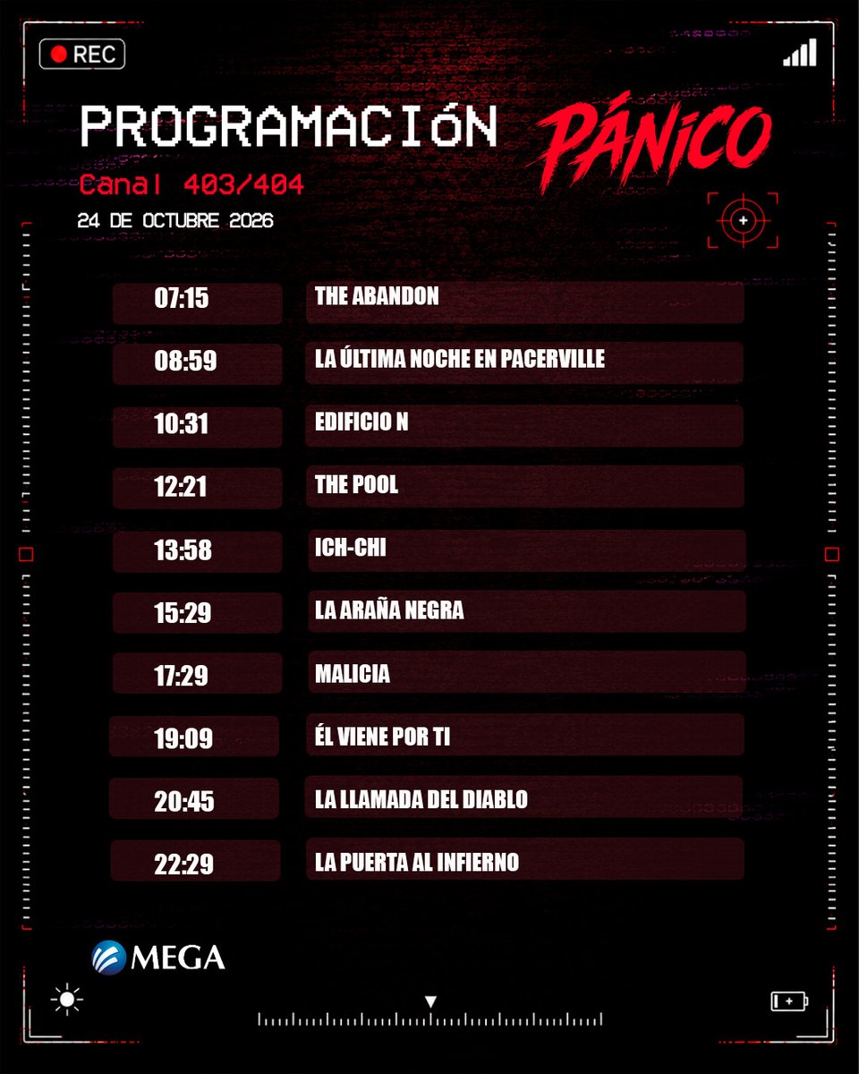 panicomx's tweet photo. 💥🍿 #Paniquers, no se pierdan nuestra programación, a partir de las 07:15 am. Las mejores películas de terror y suspenso las encuentras sólo en Pánico, canales 403/404. 🧟‍♀️😨

#TodosTusMiedosEstanAqui #Miedo #Terror #Suspenso #Panico https://t.co/1jFZrvpByL