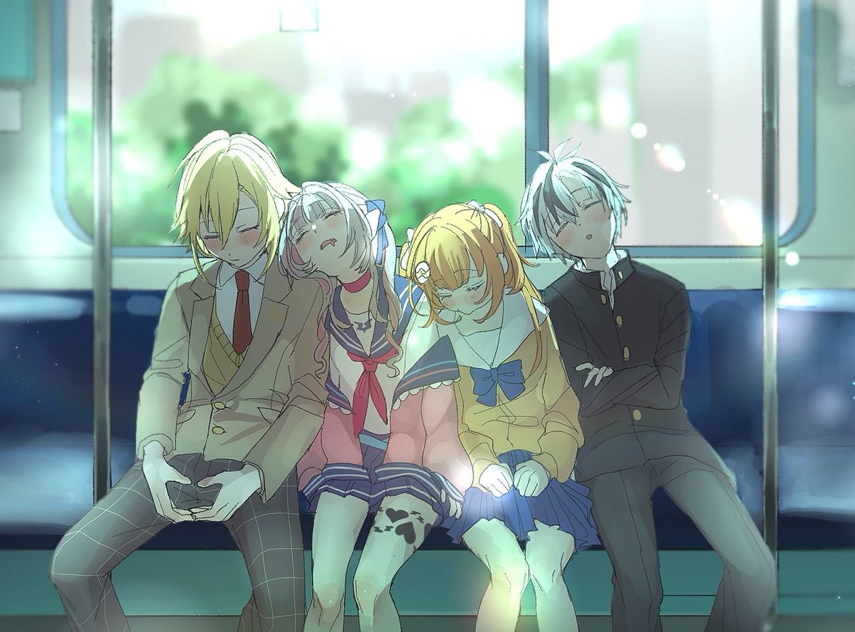 ruo_ruo_2's tweet photo. 13歳組🚃💤

#絵画コウ #りりむとおえかき #たまこのーと #漆黒の水鏡 https://t.co/fwSFEkIvD8