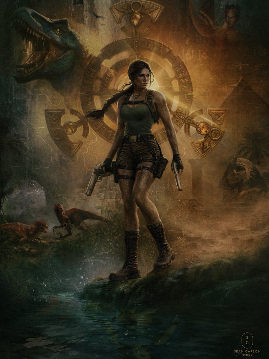 seancarsonart's tweet photo. Celebrating 30 Years of Tomb Raider!
Tomb Raider has been such a huge inspiration to me as an artist and a lifelong fan, so I wanted to create something special to celebrate the upcoming reimagining of the 1996 classic. Happy 30th @tombraider #TombRaider #TombRaider30 https://t.co/XIbjWMv2UL